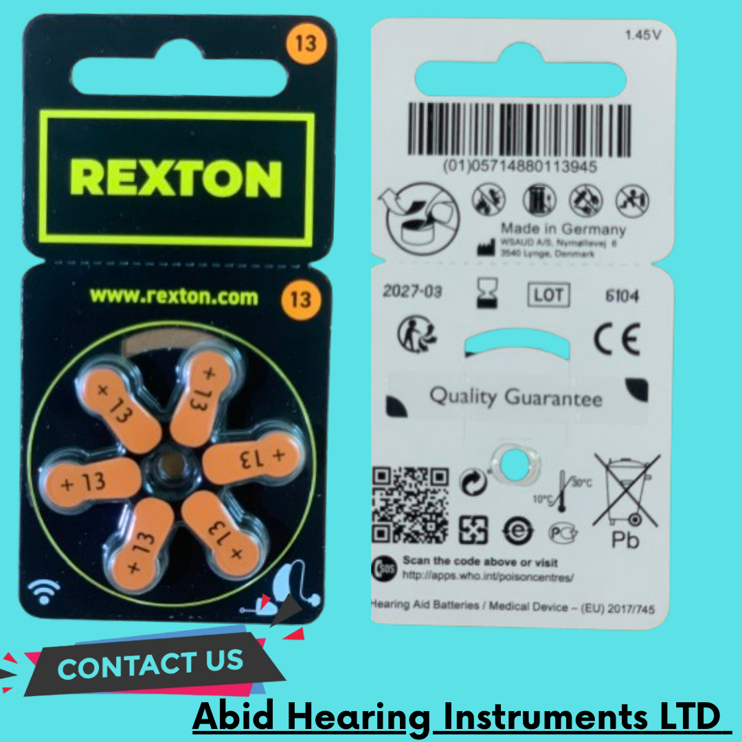 ORIGINAL REXTON HEARING AID BATTERY (SIZE-13) PRICE IN BANGLADESH