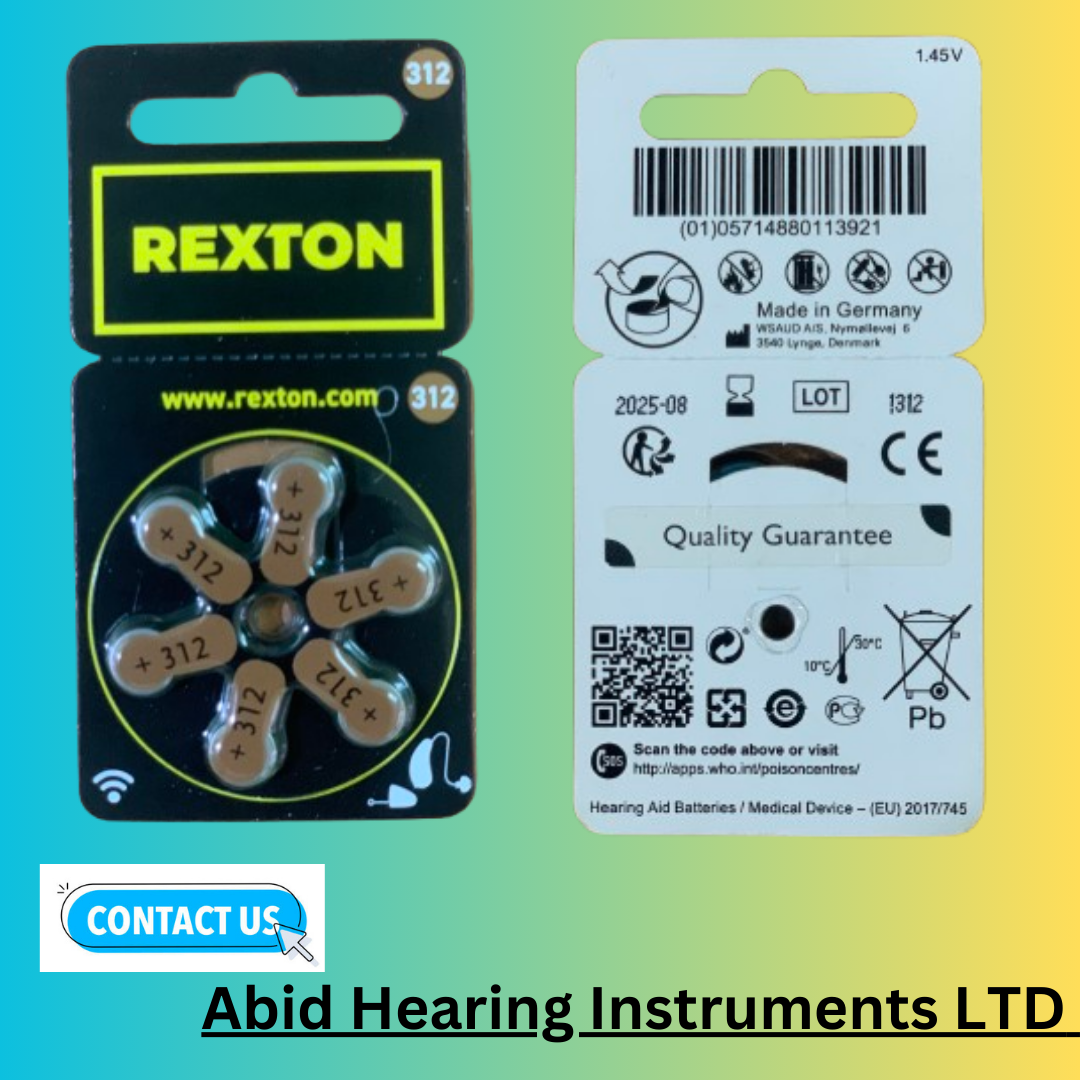 ORIGINAL REXTON HEARING AID BATTERY (SIZE 312) PRICE IN BANGLADESH